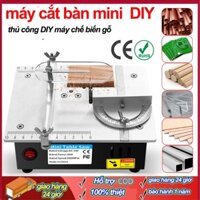 Máy cưa bàn mini đa năng 220V,máy cưa mini,cưa bàn mini,máy cắt mini,máy cắt gỗ siêu khoẻ,DIY cưa cắt kết hợp
