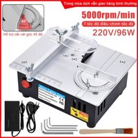 Máy cưa bàn mini,máy mài đai,Máy Mài Cạnh,Cắt và đánh bóng hai trong một,dùng điện 220v tặng kèm bộ phụ kiện