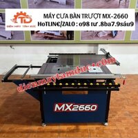 Máy cưa bàn trượt mini 2 lưỡi MX-2660 với 3 chế độ cắt, Gấp gọn mang đi công trình