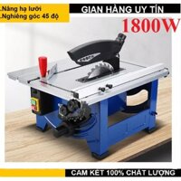 Máy cưa bàn trượt mini lưỡi cắt điều chỉnh linh hoạt có chân đế