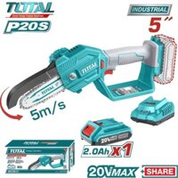 Máy cưa cây , cưa xích 5''(13cm) dùng pin 20V Total TGSLI20581
