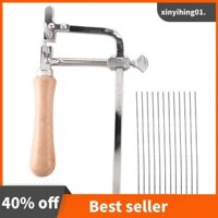 Máy cưa có thể điều chỉnh chuyên nghiệp Tay cầm bằng gỗ Khung cưa trang sức Dụng cụ cầm tay Khung cưa của thợ kim hoàn