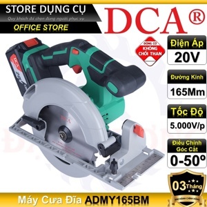 Máy cưa đĩa dùng pin DCA ADMY165BM
