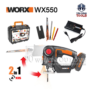Máy cưa lọng đa năng dùng pin 20V Worx Orange WX550