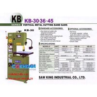 Máy cưa lọng đứng KB-36