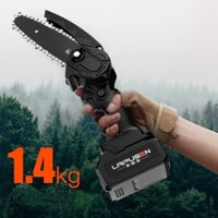 Máy Cưa pin,Cưa xích pin cầm tay mini Lapusen 6in cắt cành cây cưa gỗ C6