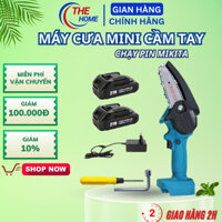 Máy Cưa Xích Cầm Tay THEHOMEHCM, Máy Cưa Mini Pin Makita 199V, Lam Xích Dài 18cm
