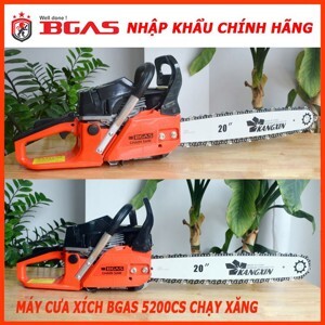 Máy cưa xích chạy xăng Bgas BGA5200CS