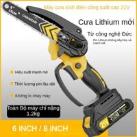 Máy Cưa Xích Điện Cầm Tay Công Suất Mạnh Mẽ, Có Thể Sử Dụng Trong Nhà Và Ngoài Trời