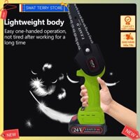 Máy cưa xích điện cầm tay Không Chổi Than pin sạc Lithium 5 Inch 24V Portable Electric Chain