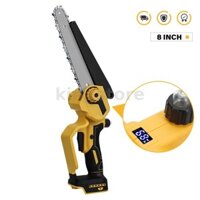 Máy cưa xích điện không dây không chổi than 3000W Tấm dẫn hướng 8 Inch Màn hình LED Tương thích với pin Makita 18V Chuỗi phát hành nhanh