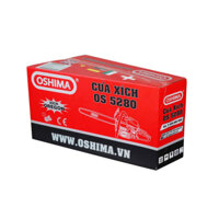 Máy cưa xích động cơ 2 thì 54cc cắt cây, tỉa cành máy bốc chạy khoẻ Oshima 5280