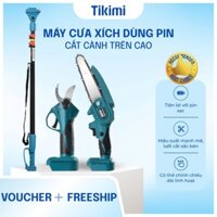 Máy Cưa Xích Dùng Pin 2.7m – Cưa Cắt Cành Trên Cao, Dụng Cụ Làm Vườn Chuyên Nghiệp, An Toàn, Tiện Lợi C96