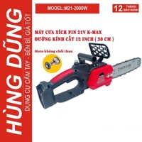 Máy Cưa xích Dùng Pin Phổ Thông K-MAX công suất 2000w chân pin Makita, Công Suất Lớn, đường kính cắt 12 inch