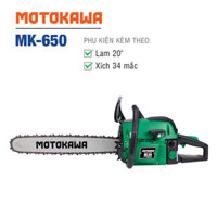 Máy cưa xích giá rẻ MOTOKAWA MK-650 (Lam 20″, xích 34 mắc)