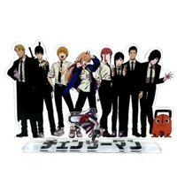 Máy cưa xích kích thước lớn Nhóm người Denji Makima Aki Hayakawa Power Reze Pochita Himeno acrylic đứng hình giá đỡ mô hình bánh topper