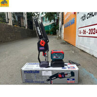 Máy cưa xích Makute cầm tay - Máy cưa gỗ mini dùng pin phổ thông cắt gỗ tỉa cành cực bén Dụng cụ cầm tay