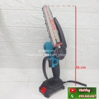 Máy cưa xích mini dùng chân pin 18V Makita.