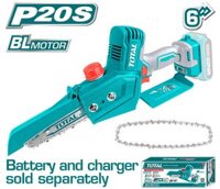 Máy cưa xích mini dùng pin Lithium-lon 20V (không kèm pin sạc) hiệu Total TGSLI2068