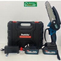 Máy Cưa Xích Pin Cầm Tay MAKITA 199V, Máy Cưa Gỗ Mini Pin 5Cell, Máy Khỏe Bền Bỉ Siêu Tiện Lợi - Bách Việt