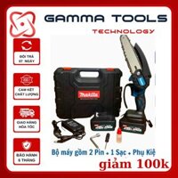 Máy cưa xích pin cầm tay Makita máy cưa gỗ mini dùng pin, cưa xích pin mạnh mẽ bền bỉ