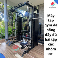 Máy đa năng tập gym dual cable rack đa năng tập full các nhóm cơ dành cho home & private gym ULTIMATE GYM