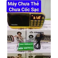Máy Đài Nghe Kinh pháp.CRAVEN,836S+2pin.Có Khe Thẻ Nhớ+Ổ Cắm USB+Đèn led, Radio Đài Fm.