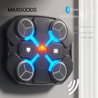 Máy đấm bốc âm nhạc thông minh MAXGOODS, Tập thể dục thể thao đấm bốc Mục tiêu treo tường, Tấm đục lỗ Bluetooth Bài tập phản ứng nhanh nhẹn Mục tiêu huấn luyện đấm bốc điện tử