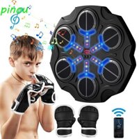 Máy đấm bốc âm nhạc thông minh DÀIQIYING, Mục tiêu treo tường đấm bốc dày gắn tường, Túi cát Giảm tiếng ồn Điều chỉnh âm lượng LED Bật lửa Boxing Mục tiêu điện tử Người lớn / Trẻ em