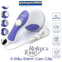 Máy Đấm Lưng Hàn Quốc Massage Cầm Tay 5 Đầu (Relax)Cao Cấp ,Máy massage lưng thư giãn 5 đầu thay thế