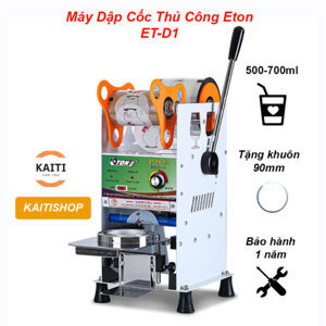 Máy dán nắp ly trà sữa eton ET D1