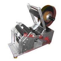 Máy dán nhãn chai siro, máy nhãn hủ yến, máy dán nhãn decal chai nhựa pet, máy dán nhãn MT50