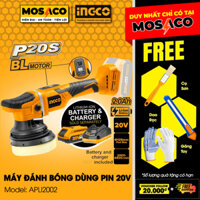 Máy đánh bóng dùng pin 20V INGCO APLI2002 Tốc độ không tải 2000- 48000 vòng/phút, Kích thước đĩa đánh bóng 125mm MOSACO