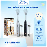 Máy Đánh Bọt Cafe, Đánh Trứng Sokany Cầm Tay Không Dây 3 Cấp Độ, Sạc Pin Dung Lượng 1200mAh - MĐB 01