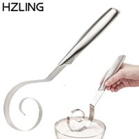 Máy đánh bột HZLING, Máy trộn bột bằng thép không gỉ có tay cầm dài, Dụng cụ đánh trứng bánh mì thủ công