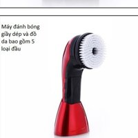 Máy đánh giầy cầm tay có 4 đầu đánh 1 khăn lau 1 hộp xi cao cấp đi kèm dễ dàng loại bỏ bụi bẩn giữ bề mặt giày sáng bóng