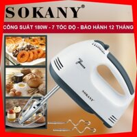 Máy Đánh Trứng Cầm Tay 7 Tốc Độ SOKANY 133 Với 4 Que Trộn và Nhào Bột Nhiều Chức Năng Tiện Lợi - - Bảo Hành 12 Tháng