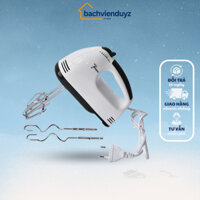 Máy Đánh Trứng Cầm Tay 7 Tốc Độ + Tặng Kèm 4 Đầu Đánh Trứng Cao Cấp, Hoạt Động Êm Ái Tiện Lợi Dễ Sử Dụng ( Giá Rẻ )