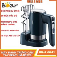 Máy Đánh Trứng HM-B01V1 Nhào Bột Cầm Tay Bear Công Suất Lớn Làm Bánh Bao, Làm Bánh Kem - Bảo Hành 12 Tháng