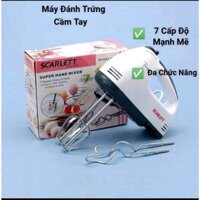Máy Đánh Trứng Kem Bơ Cầm Tay 7 Tốc Độ, Làm Bánh, Làm Kem Nhanh Tiện Lợi