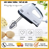 Máy đánh trứng kem bơ cầm tay máy đánh trứng mini 7 tốc độ công suất 180w nhỏ gọn dễ sử dụng