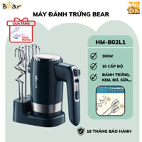 Máy đánh trứng kem bơ trộn bột Bear B02L1 đa năng, 10 tốc độ, hệ thống tản nhiệt, Chính Hãng, BH 18t