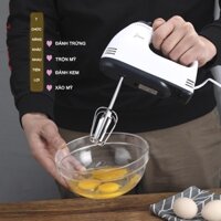 Máy Đánh Trứng Mini Cầm Tay 7 Tốc Độ Tiện Lợi