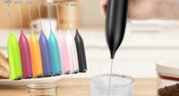 Máy đánh trứng mini cầm tay, máy khuấy tạo bọt cafe đa năng