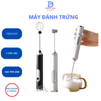 Máy đánh trứng mini cầm tay máy đánh cafe đánh kem tiện lợi tạo bọt cao cấp cổng sạc USB