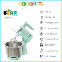 Máy Đánh Trứng Trộn Bột Để Bàn BEAR DDQ-B03V1 Dung Tích Cối 4 Lít, Công Suất 300 W - Hàng Chính Hãng