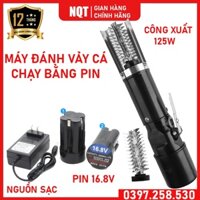 Máy đánh vảy cá cầm tay chạy bằng pin 16.8v công xuất 125w chống nước 100% hoạt động liên tục trong 4-6 tiếng sử dụng
