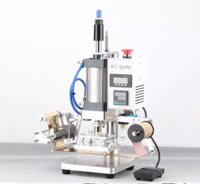 Máy dập ép nhiệt hơi tự động trên da, giấy bìa, nhựa, gỗ… – Dụng cụ máy móc, logo dấu đồng