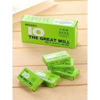 Máy dập ghim mini, kích thước nhỏ, 10 ghim nhỏ, 12 ghim kích thước nhỏ, ghim 1cm