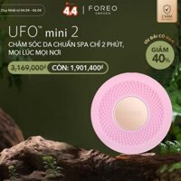 Máy đắp mặt nạ thông minh FOREO UFO 2 Mini đèn LED chăm sóc nhiệt và làm lạnh dưỡng ẩm da giảm đốm nâu và chống lão hóa